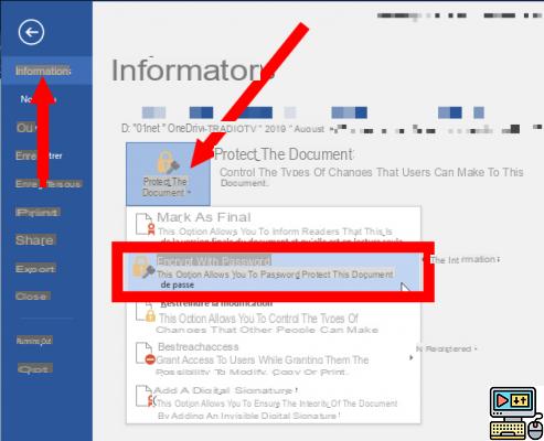 How to password protect a Word or Excel document