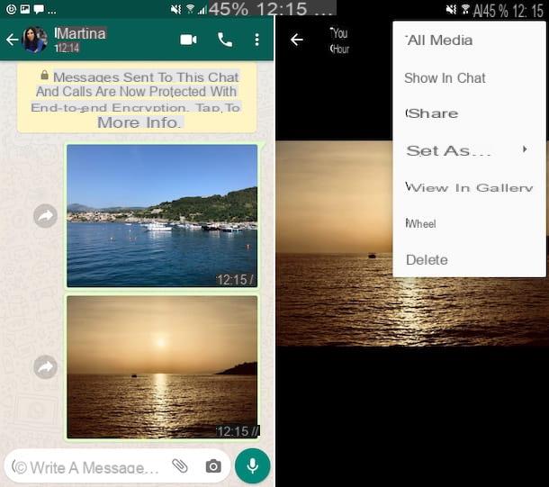 How to save WhatsApp photos in the Gallery