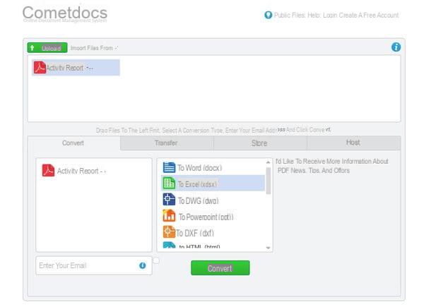 Cómo transformar PDF a Excel
