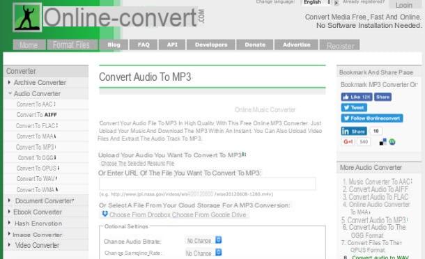 Converter MP4 para MP3