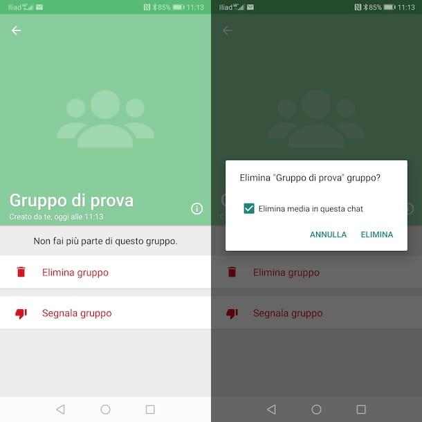 Cómo eliminar un grupo de WhatsApp