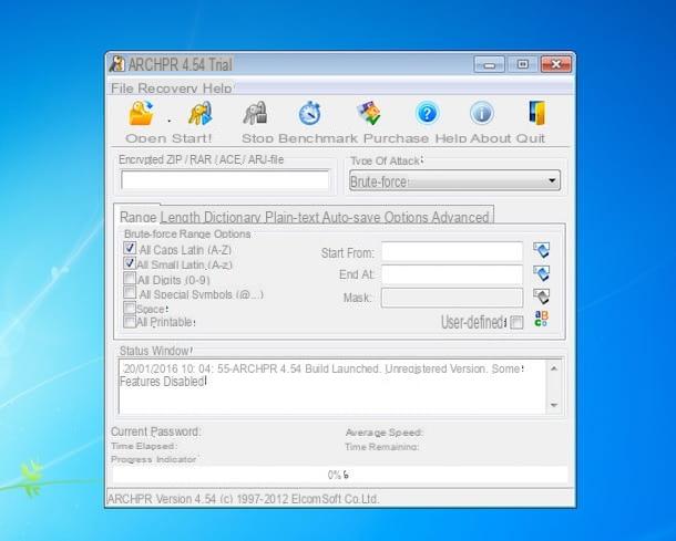 How to find RAR file password