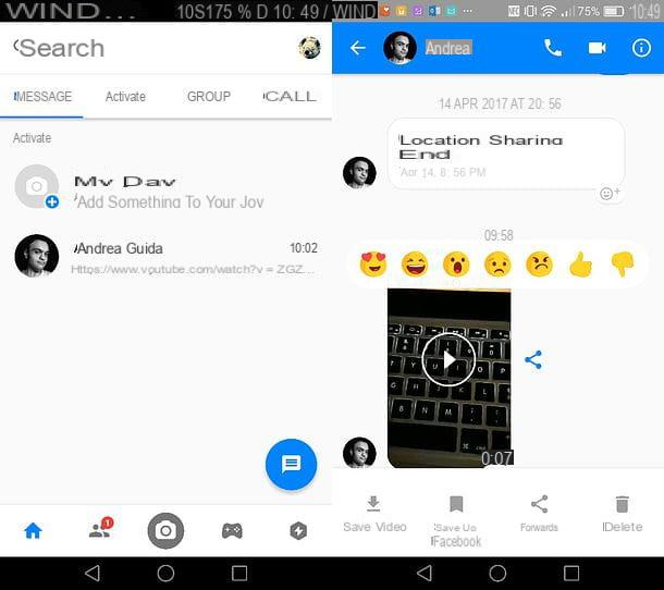 Cómo compartir videos de Messenger a WhatsApp