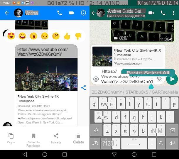 Como partilhar vídeos do Messenger para o WhatsApp