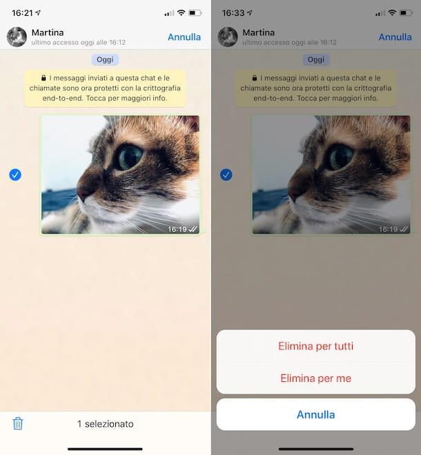 Comment supprimer les photos envoyées sur WhatsApp