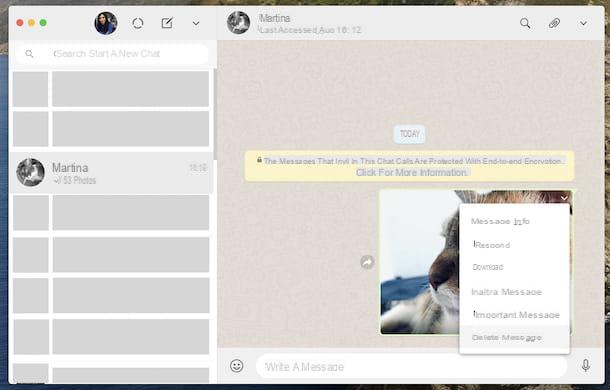 Comment supprimer les photos envoyées sur WhatsApp