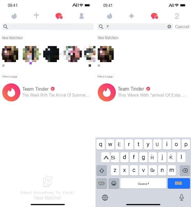 Comment rechercher une personne sur Tinder