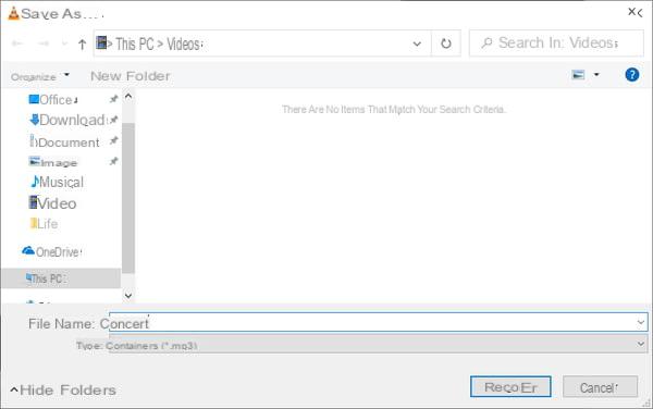 Extract sound from video with VLC