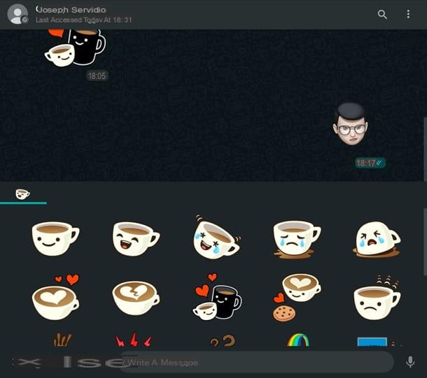 Cómo guardar stickers en WhatsApp