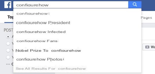 Como pesquisar por postagens no Facebook