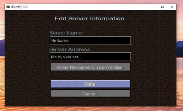 How to enter the Hypixel server