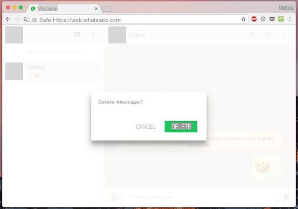 Comment supprimer un message WhatsApp