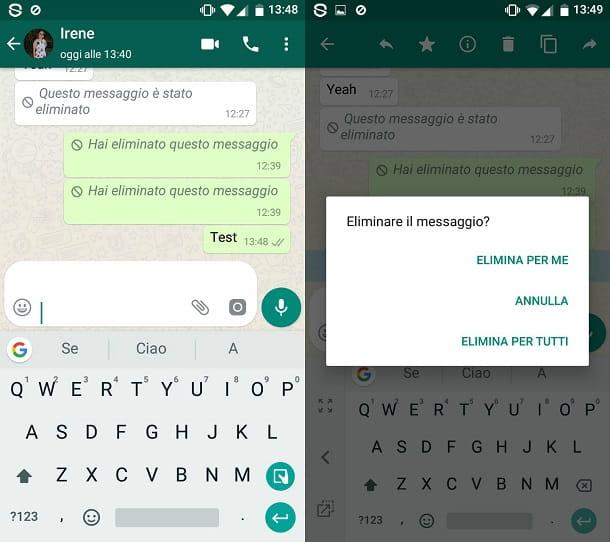 Comment supprimer un message WhatsApp