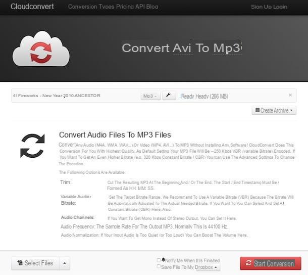 Convertisseur vidéo MP3