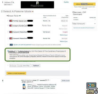Amazon: how to pay for your order in 4 installments by Credit Card