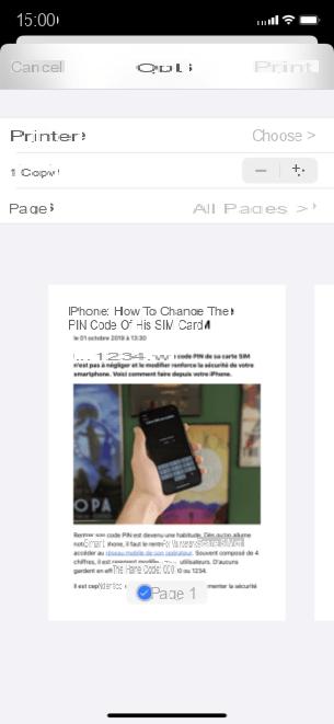 How to print a document wirelessly from your iPhone or iPad