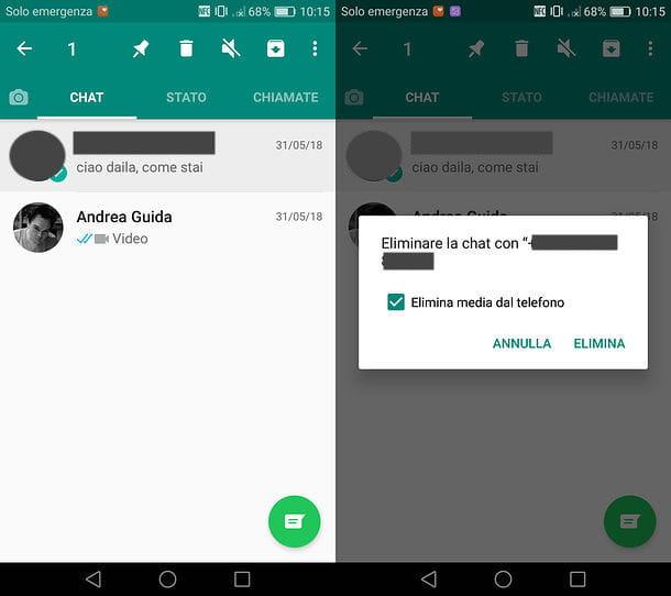 How to delete a WhatsApp contact not present in the address book