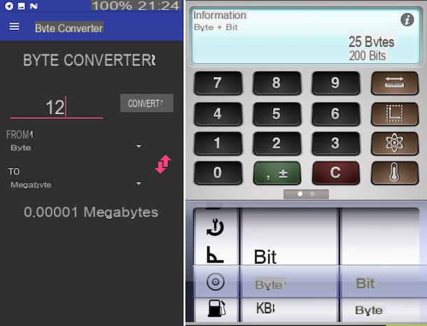 Cómo convertir bytes