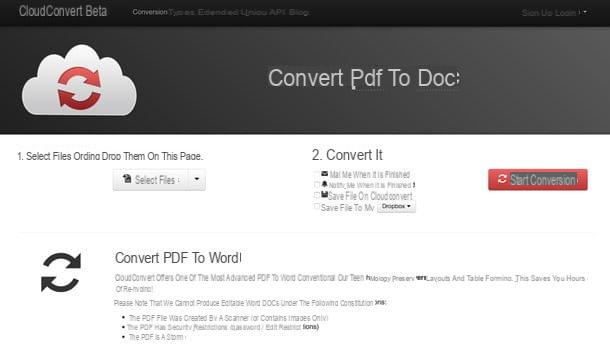 Comment convertir un PDF en DOC