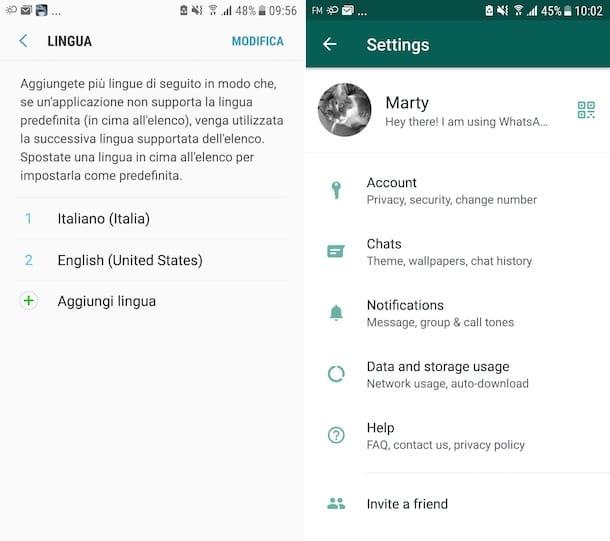 Cómo poner WhatsApp en inglés