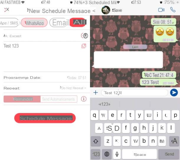 How to schedule a message on WhatsApp