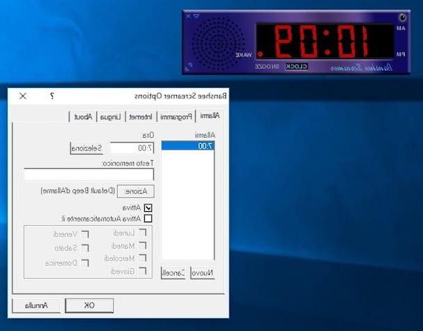 How to set alarm on PC