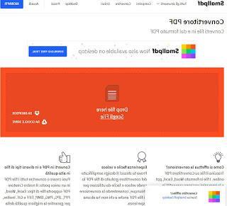 Smallpdf Sitios para crear archivos PDF gratis