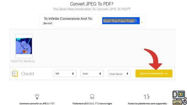 How to convert a Jpeg image to PDF