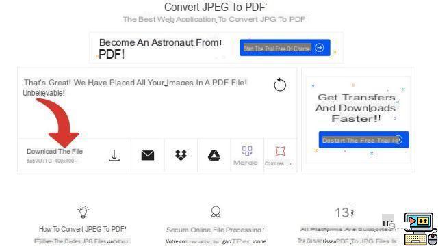 How to convert a Jpeg image to PDF