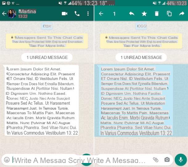 Como copiar mensagens do WhatsApp