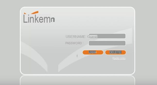 How to enter Linkem modem