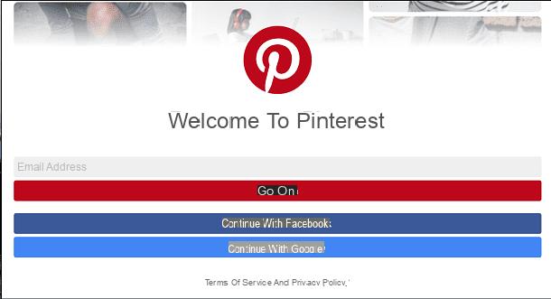 Como entrar no Pinterest