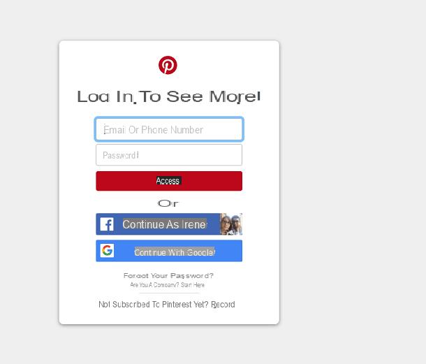 Cómo entrar en Pinterest