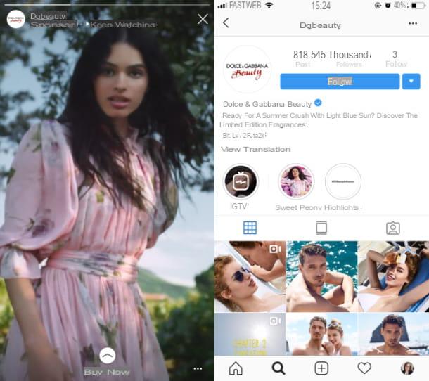 Comment trouver une page sponsorisée sur Instagram