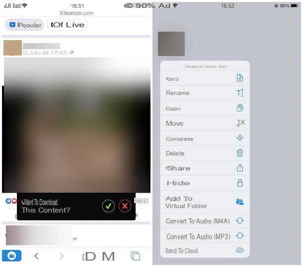 How to share a video from Facebook to WhatsApp