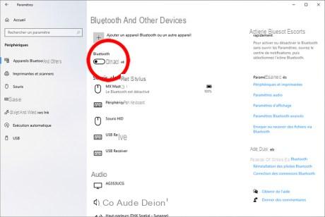How to turn Bluetooth on and off on Windows 10?