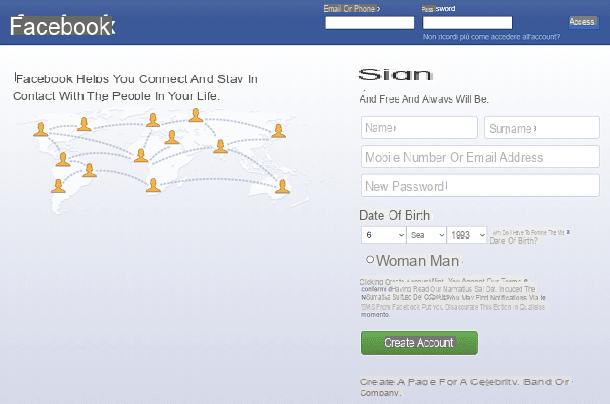 How to log into Facebook