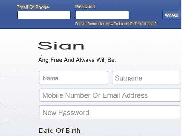 How to log into Facebook