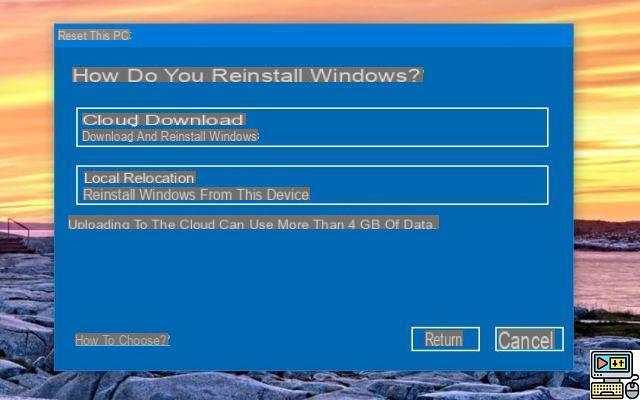 Windows 10: How to reset the system without losing files