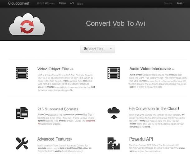 Como converter VOB para AVI