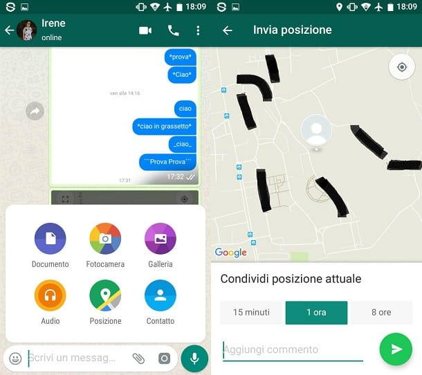 How to send location on Whatsapp