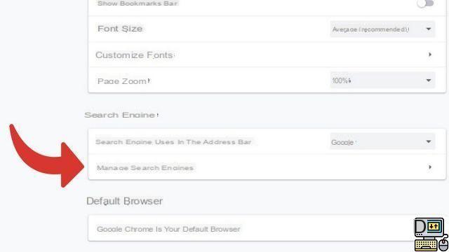 How to change the search engine on Google Chrome?