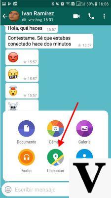 Enviar diferentes tipos de ubicaciones en WhatsApp