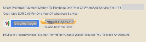 How to pay for WhatsApp from your PC
