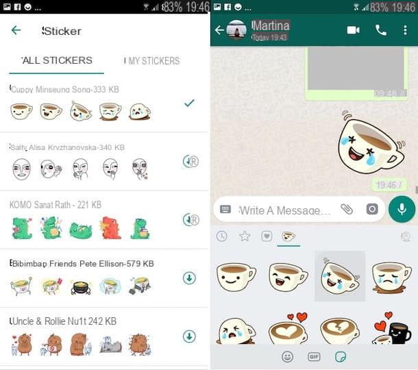 Cómo enviar stickers en WhatsApp