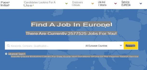 Sites to find work abroad