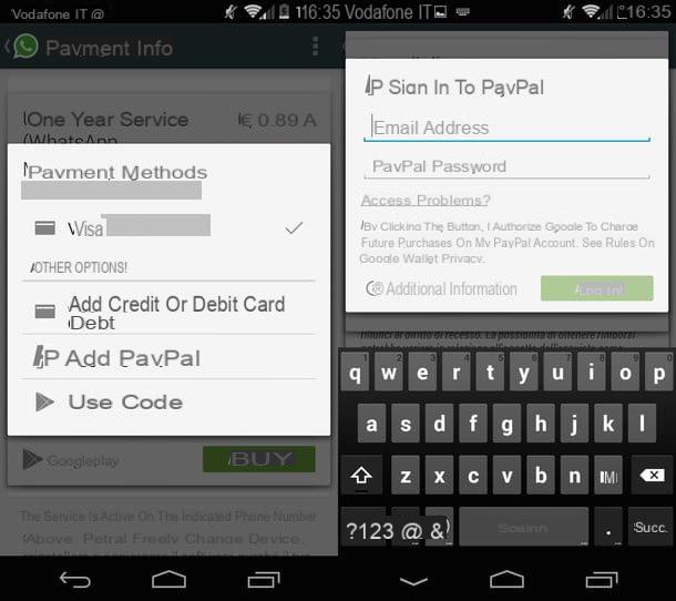 How to pay for WhatsApp with PayPal