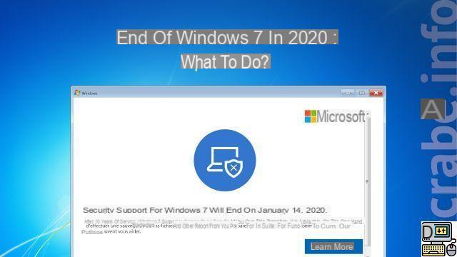 Windows 7: an update despite the end of support