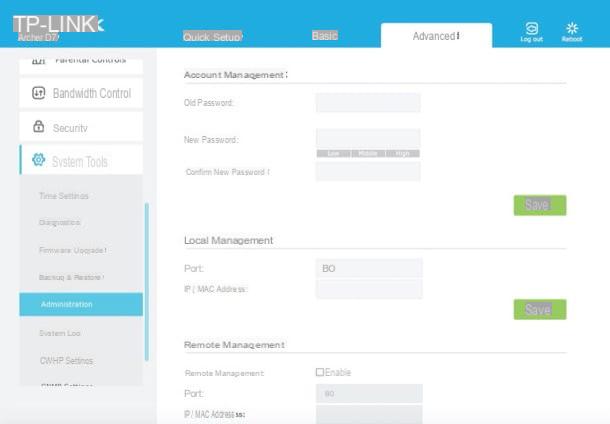 How to enter the TP Link modem