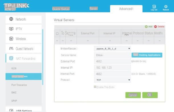 How to enter the TP Link modem